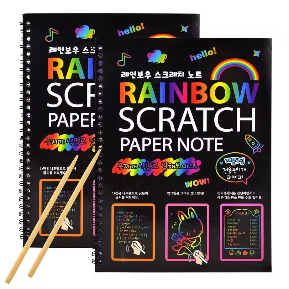 Color Scratch Art Paper For Kids